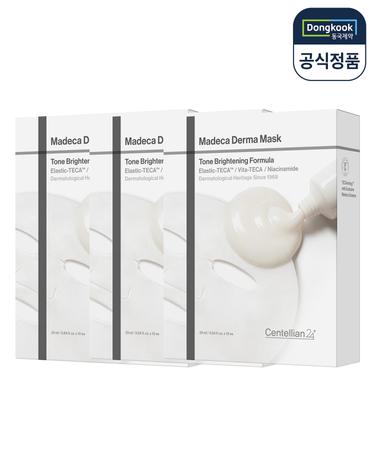 센텔리안24 마데카 더마마스크 톤 브라이트닝 포뮬러 3박스(총30매) 미백 마스크팩