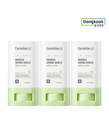 [VIP] 센텔리안24 마데카 더마쉴드 세이프 선스틱 18g 3개(SPF50+ PA++++)
