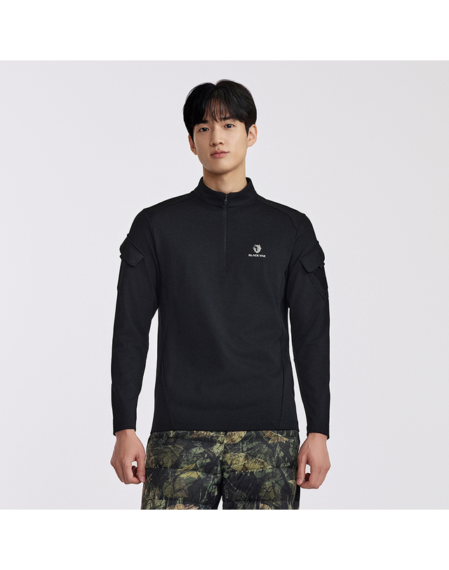 블랙야크 남성 택티컬 컴뱃셔츠_BK 착용컷