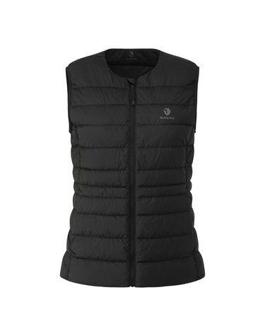 여성 에센셜 라운드넥 볼패딩 베스트#2_BK