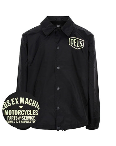 데우스엑스마키나 블랙 하라주쿠 코치 자켓 D261MJK106 BLACK