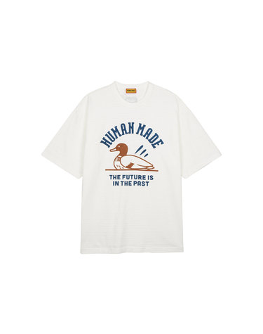 휴먼메이드 남여공용 DUCK 그래픽 티셔츠 화이트 HM29TE010