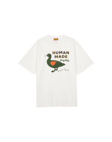 휴먼메이드 남여공용 DUCK 드라이 올즈 그래픽 티셔츠 화이트 HM29TE012-WH