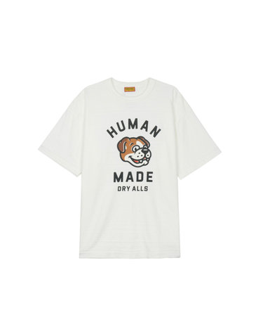 휴먼 메이드 Bulldog 그래픽 티셔츠 화이트 HM31TE011-WH