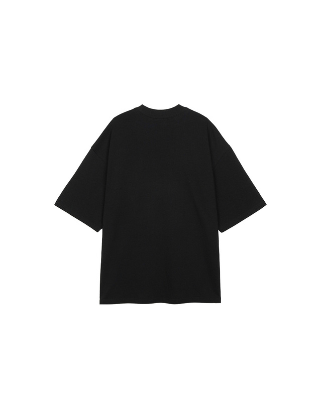 샤카웨어 샤카웨어 9.0 OZ 가먼트 다이 디자이너 티 반팔 블랙 GDN02 착용컷