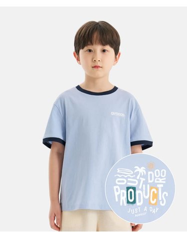 [본사]링거 백 그래픽 반팔 티셔츠 (스카이 블루) OD262ISS13_SBL
