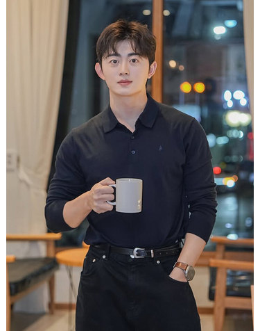 남성 에센셜 스웨터 티에리_ZAF1ET1901