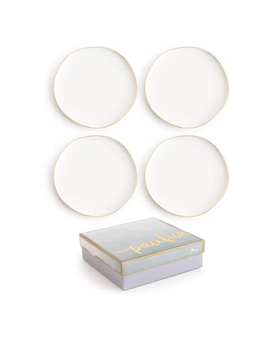 Pacifica Plate White 4pcs/set