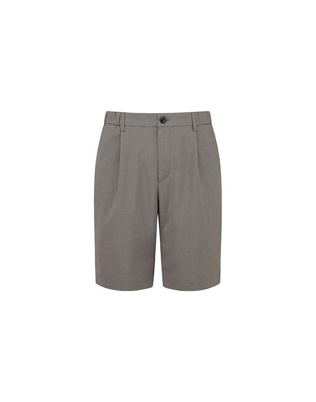 앤드지 남성 카치온 핀턱 반바지_BOE2PH1001BE 착용컷