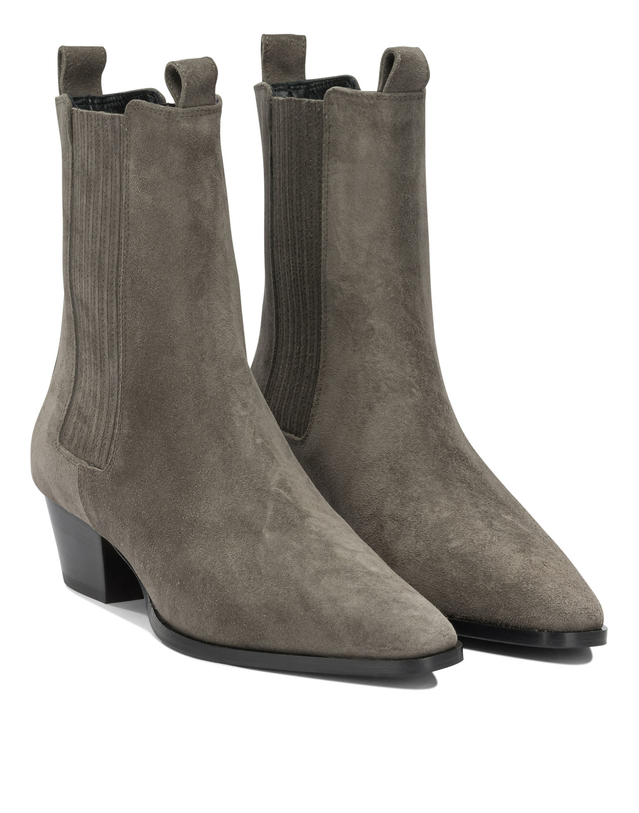 에이디 [해외직구][아이데]Agata 앵클 부츠 AGATACOW SUEDE LEATHERTAUPE 7560591 착용컷