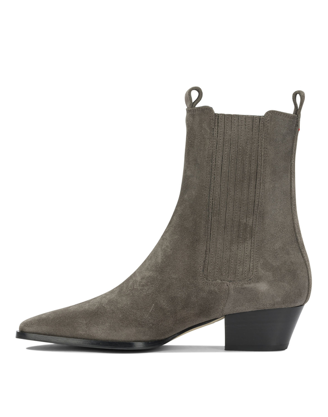 에이디 [해외직구][아이데]Agata 앵클 부츠 AGATACOW SUEDE LEATHERTAUPE 7560591 착용컷