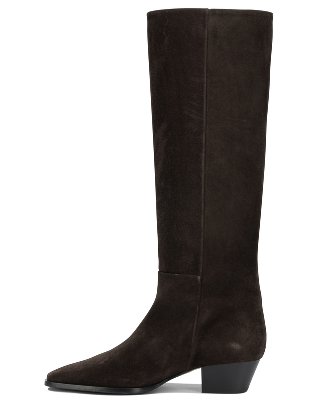 에이디 [해외직구][아이데]Medea 롱 부츠 MEDEACOW SUEDE LEATHERMOKA 7560596 착용컷