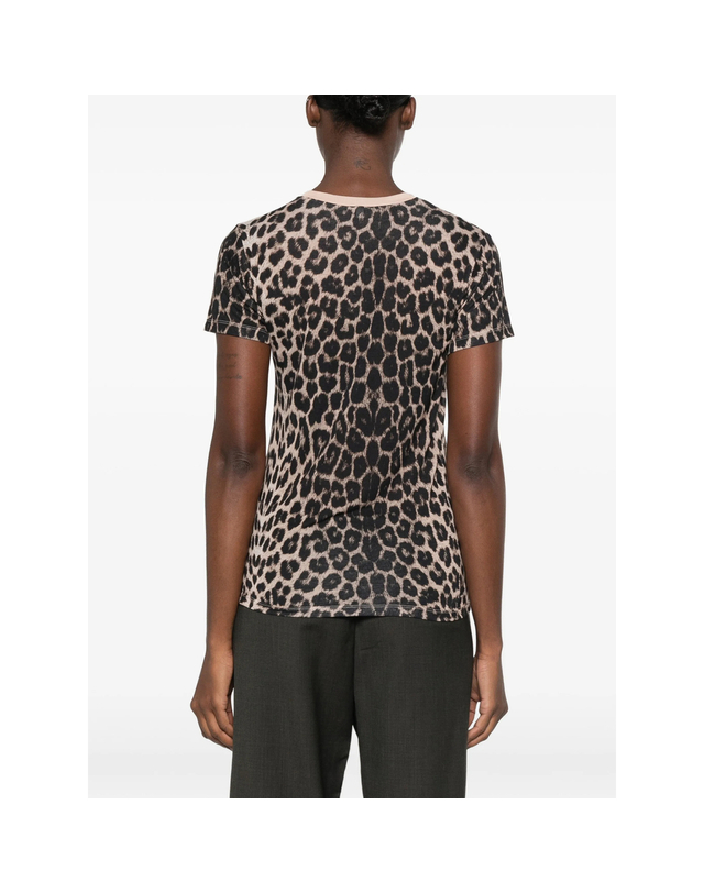 베이스레인지 [해외직구][베이스레인지] 반팔 티셔츠 TTTS-CI TEE SHIRT LEOPA 7542382 착용컷