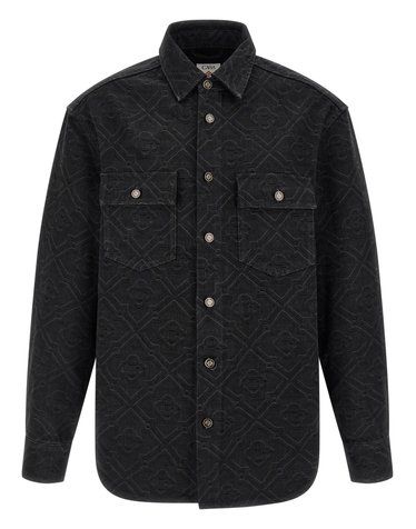 [해외직구][카사블랑카]Laser Monogram Denim 긴팔 셔츠 MSP26SH24001 7126437