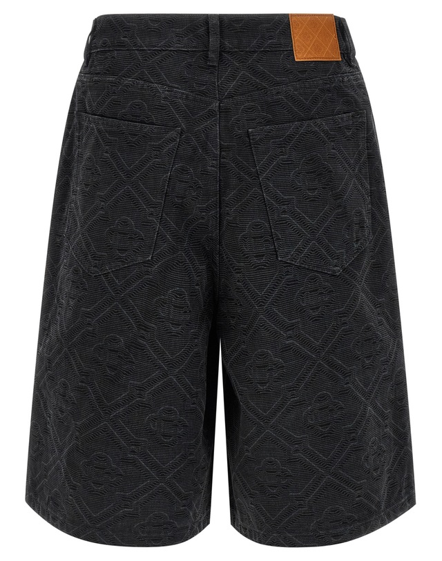 카사블랑카 [해외직구][카사블랑카]Laser Monogram Denim 남성 반바지 MSP26TR39701 7126454 착용컷