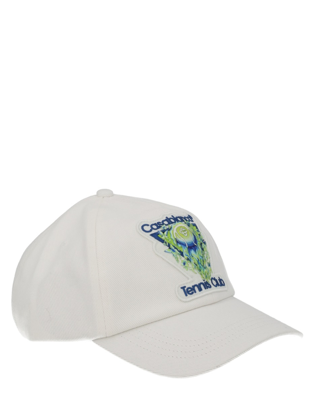 카사블랑카 [해외직구][카사블랑카]FLAMING TENNIS BALL 캡모자 A-SP26-HAT-002_01WHITE 7172654 착용컷