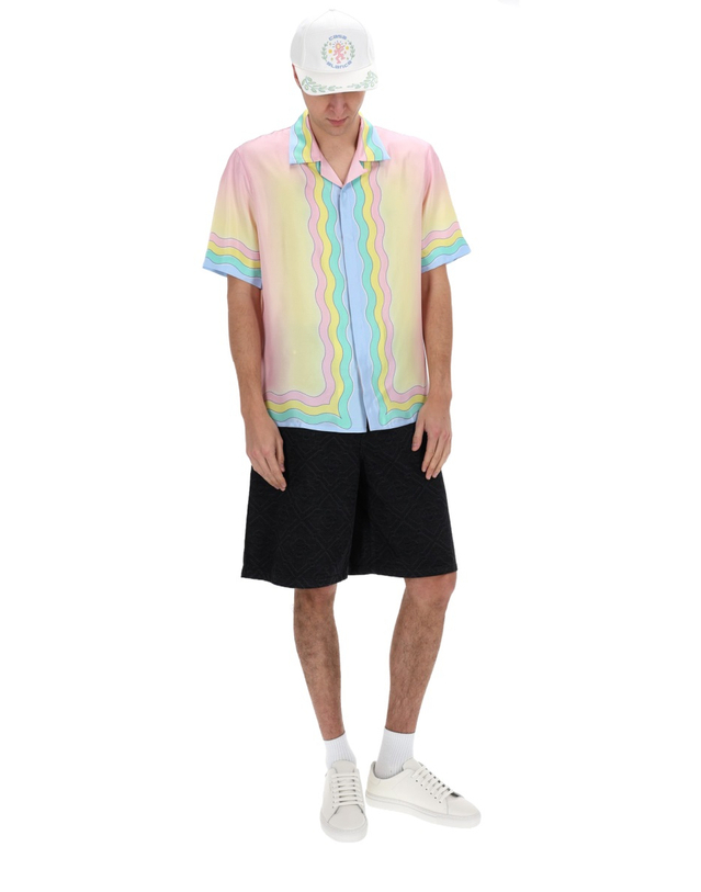 카사블랑카 [해외직구][카사블랑카]FLAMING TENNIS BALL 반팔 셔츠 M-SP26-SH-003-_03FORTHELOVEOFDANCE 7195663 착용컷