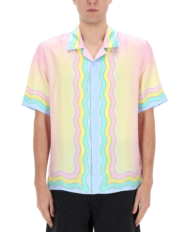 카사블랑카 [해외직구][카사블랑카]FLAMING TENNIS BALL 반팔 셔츠 M-SP26-SH-003-_03FORTHELOVEOFDANCE 7195663 착용컷