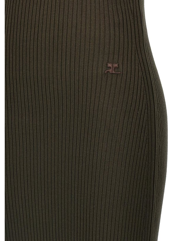 쿠레주 [해외직구][꾸레쥬]Twist Rib Knit Long 민소매원피스 324MRO469FI00011093 2932062 착용컷