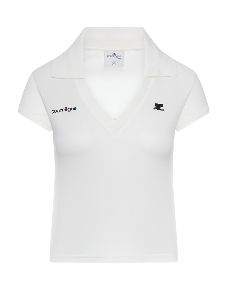 Courreges [해외] [쿠레주] [꾸레쥬] 반팔 티셔츠 126JPO057JS0195B166 HERITAGE WHITE HERITAGE W 7396340