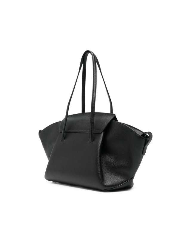 드멜리어 [해외직구][드멜리어] 토트백 D191THE BROOCK SMALLGRAIN BLACK 7578808 착용컷