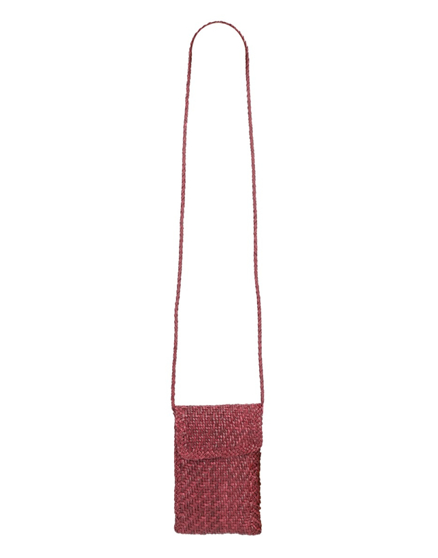 드래곤 디퓨전 [해외직구][드래곤디퓨전]PHONE CROSSBODY 폰 크로스바디 미니백 8865_BORDO 7598546 착용컷
