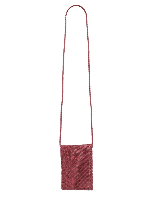 드래곤 디퓨전 [해외직구][드래곤디퓨전]PHONE CROSSBODY 폰 크로스바디 미니백 8865_BORDO 7598546 착용컷