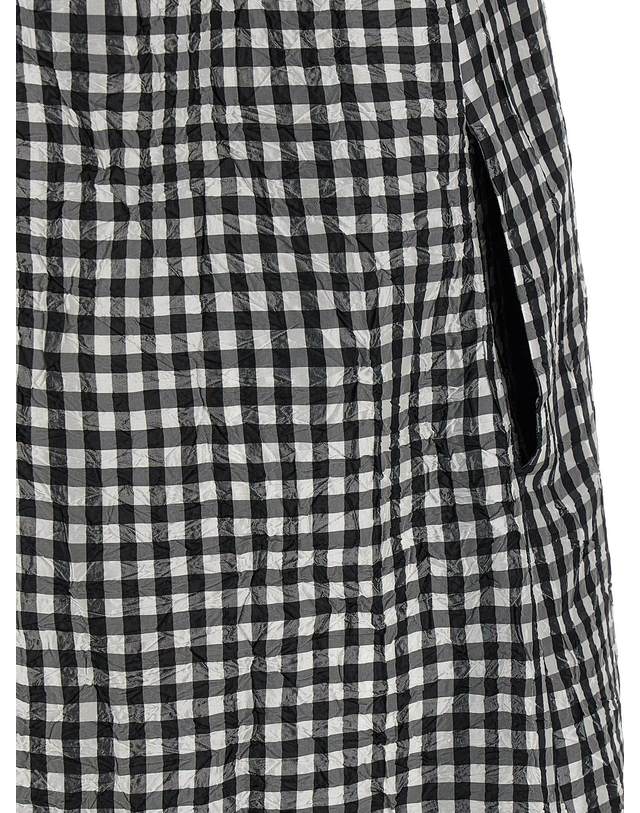 가니 [해외직구][가니]Crinkled Check Long 민소매원피스 W0463099 5686705 착용컷