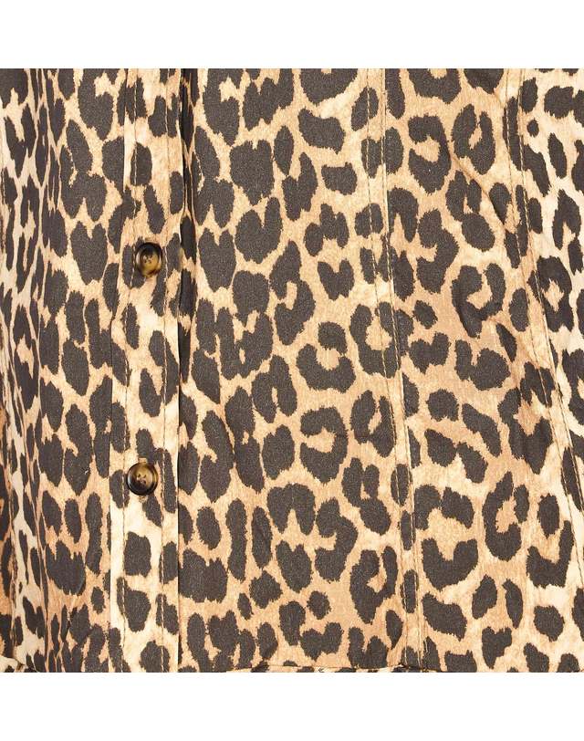 가니 [해외직구][가니]레오파드 셔츠 (Leopard Shirt) 긴팔원피스 A1030184859 6944907 착용컷