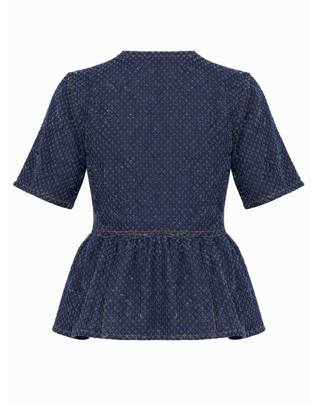 가니 [해외직구][가니]PEPLUM 블라우스 A1040088_077 7105022 착용컷