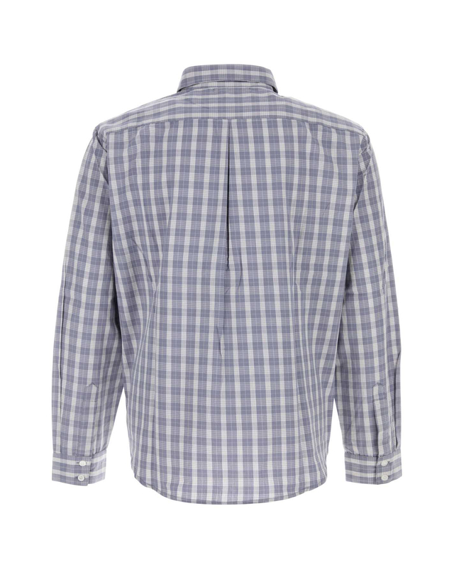 지마구아스 [해외직구][기마구아스] 긴팔 셔츠 RUBENCHECKSSHIRT BLUE 7591357 착용컷