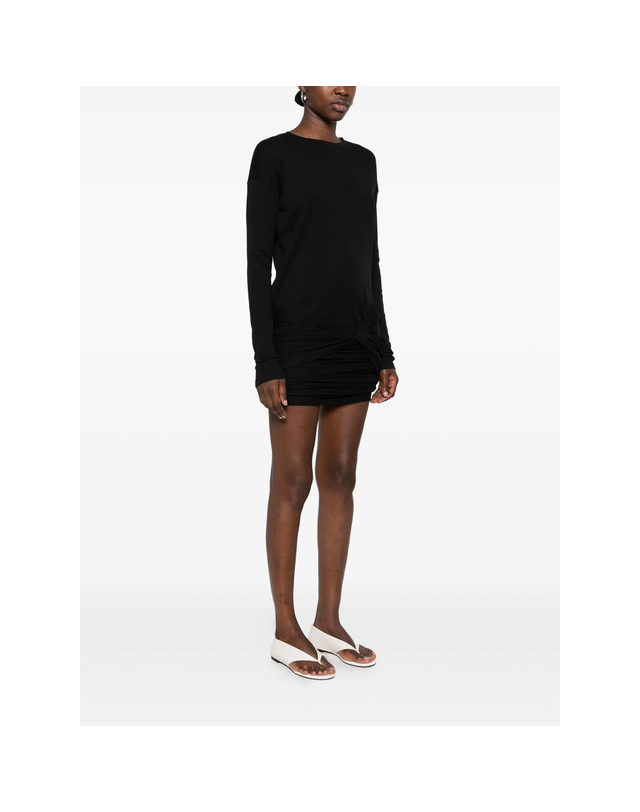 지마구아스 [해외직구][기마구아스] 긴팔원피스 ASHLEY MINI DRESS BLACK 7601827 착용컷