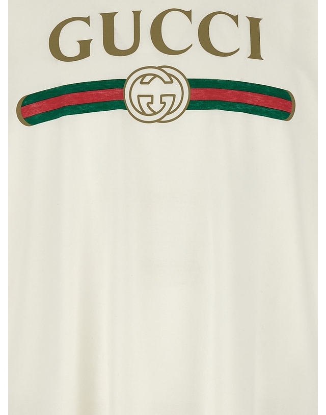 구찌 [해외직구][구찌]Gucci Web 반팔 티셔츠 865015XJHUF9280 7578590 착용컷