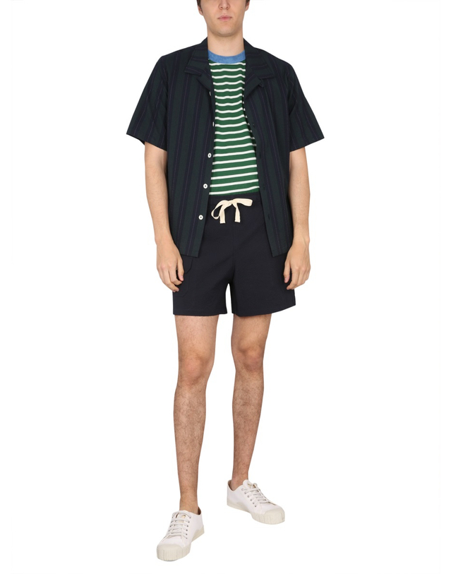 하울린 [해외직구][하울린] 반팔 셔츠 COCKTAILDAMORE_NAVYSTRIPES 1556958 착용컷