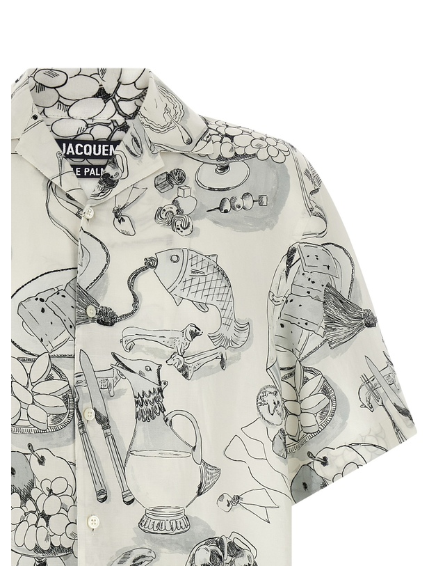 자크뮈스 [해외직구][자크뮈스]La Chemise Cocktail 반팔 셔츠 26HSHM00646AW009301TA 7498689 착용컷