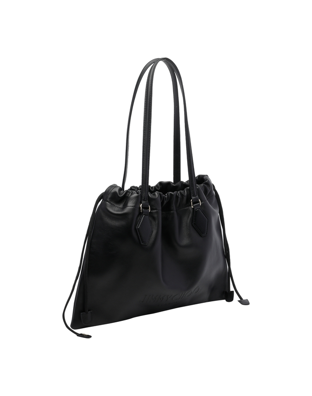 지미추 [해외직구][지미추] 토트백 DRAWSTRING TOTE/MZKPBLACK/LIGHT GOLD 7360596 착용컷