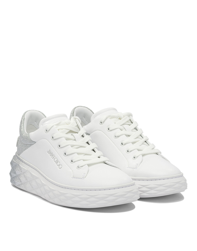 지미추 [해외직구][지미추]Diamond Maxi F II 스니커즈 DIAMOND MAXI/F IIIVRV WHITE/SILVER 7381156 착용컷