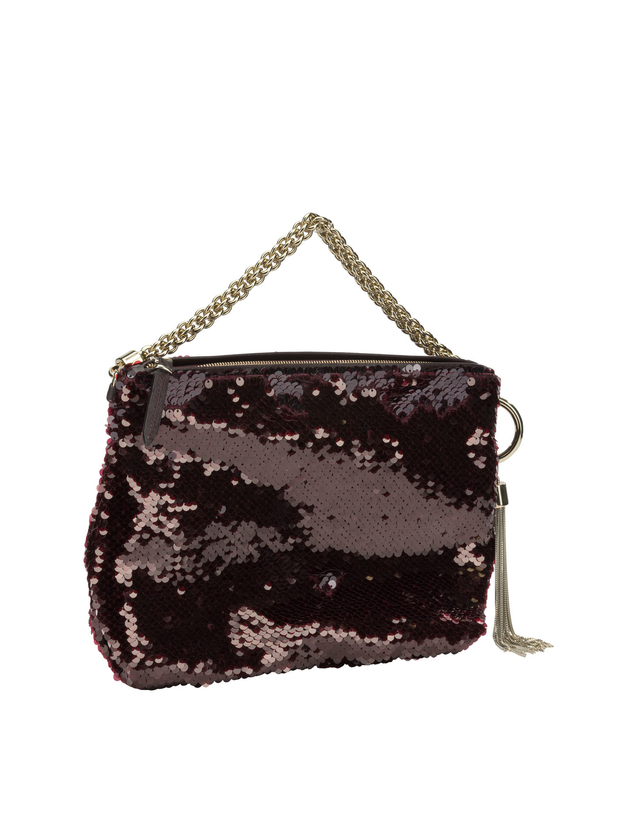 지미추 [해외직구][지미추]Callie 토트백 CALLIEGZDDEEP MERLOT/LIGHT GOLD 7392683 착용컷