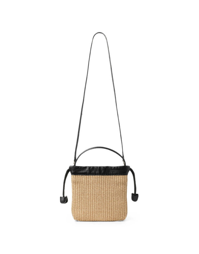 지미추 [해외직구][지미추] 토트백 DRAWSTRINGPOUCHTHQNATURALBLACK 7403854 착용컷