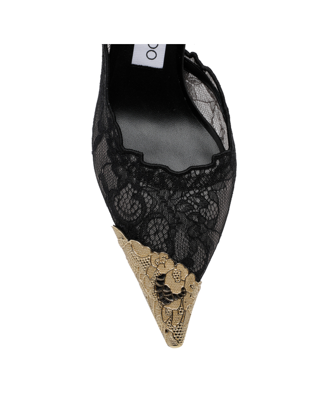 지미추 [해외직구][지미추] 구두 FAIZ PUMP 65FYZBLACK/VINTAGE GOLD 7639384 착용컷