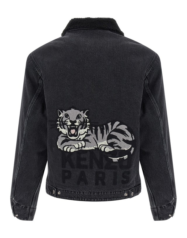 겐조 [해외직구][겐조]KENZO Happy Tiger 데님 자켓 FF65DB1056C4BT 6288105 착용컷