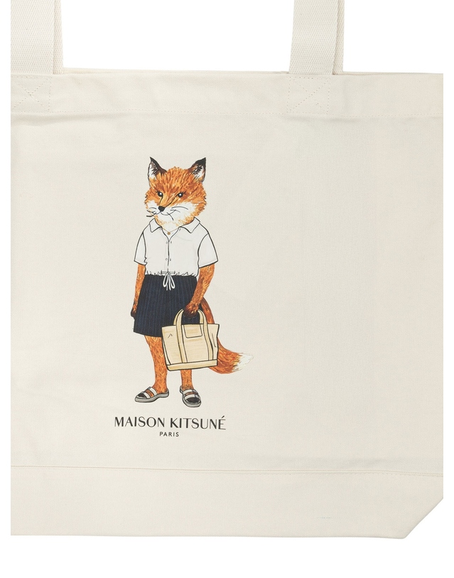 메종키츠네 [해외직구][메종키츠네]Dressed Fox 숄더백 QU05108WW9042P700 7227770 착용컷