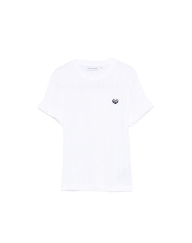 [해외직구][메종라비쉬] 반팔 티셔츠 ZWPLELOCOEUR  WHITE 7145753