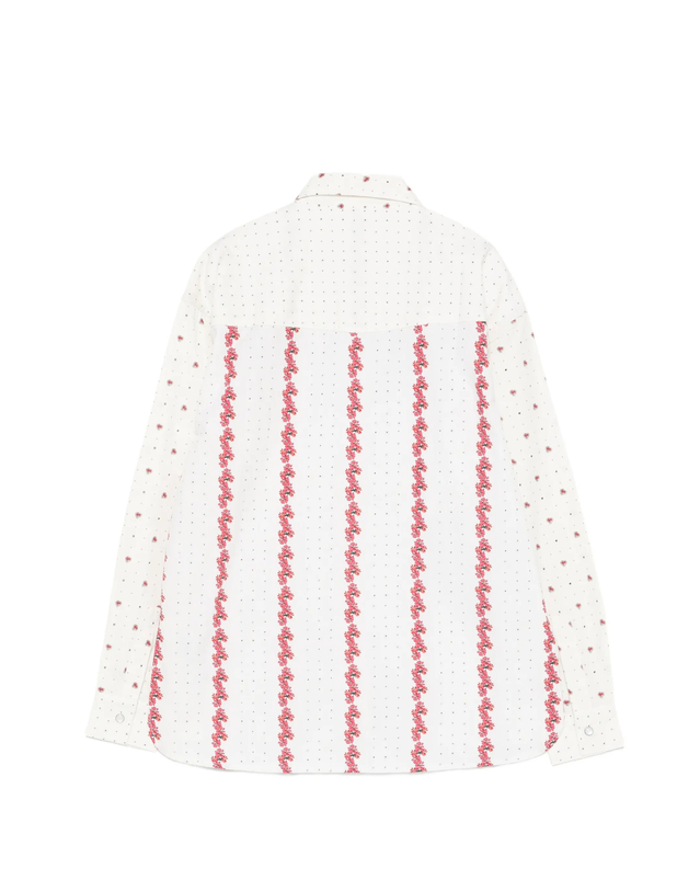 메종라비쉬 [해외직구][메종라비쉬] 긴팔 셔츠 ZWMONSELETFLOWFLOWERS PATCH PRINT 7313205 착용컷
