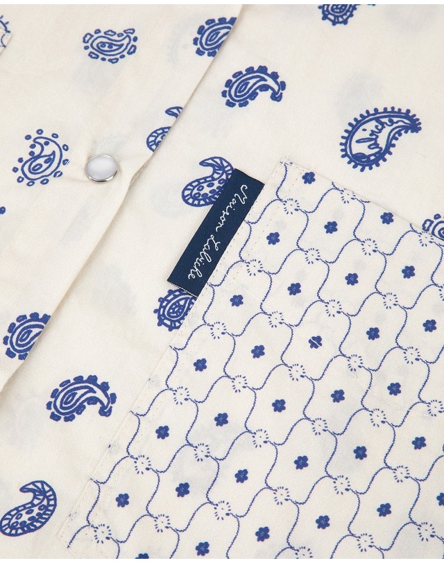 메종라비쉬 [해외직구][메종라비쉬] 긴팔 셔츠 ZWMONSELETCASHCASHMERE PATCH PRINT 7313552 착용컷