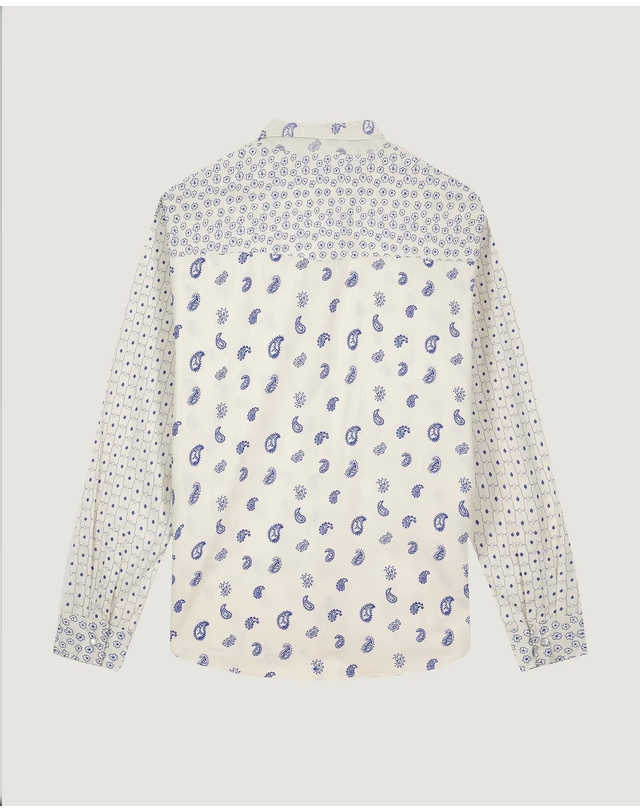 메종라비쉬 [해외직구][메종라비쉬] 긴팔 셔츠 ZWMONSELETCASHCASHMERE PATCH PRINT 7313552 착용컷
