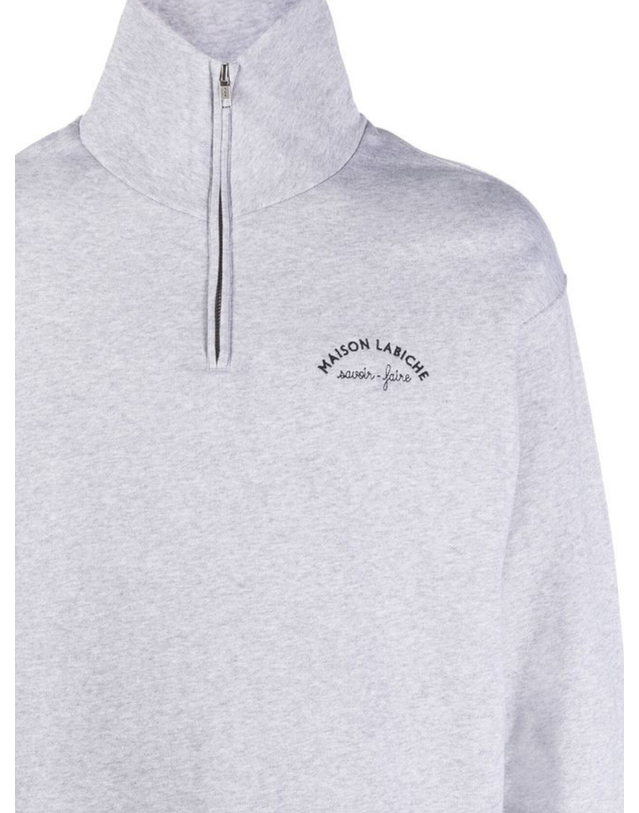 메종라비쉬 [해외직구][메종라비쉬] 맨투맨 OUPLACIDEMINIMLIGHT HEATHER GREY 7484092 착용컷