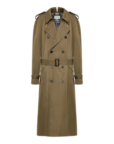 [해외직구][메종마르지엘라] 여성 트렌치 코트 S51AH0209M35241727 MILITARY GREEN 7512264