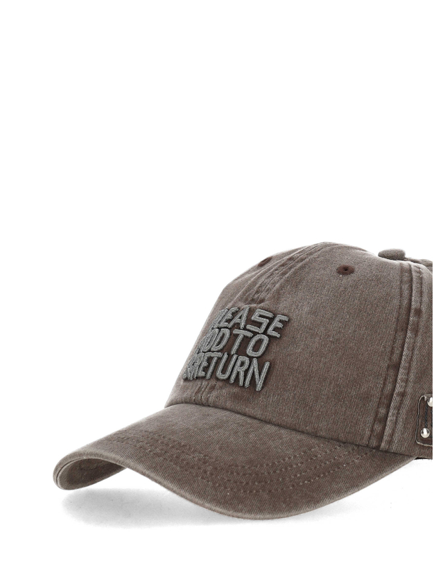 미스비헤이브 [해외직구][미스비헤이브] 캡모자 260A501WASHED GREY 7316067 착용컷