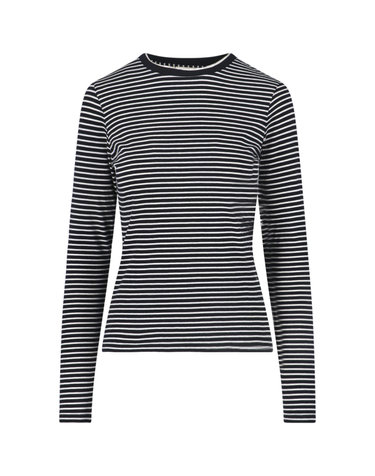 [해외직구][닐리 로탄] 긴팔 티셔츠 13462 K217BLACK IVORY STRIPE 7331418